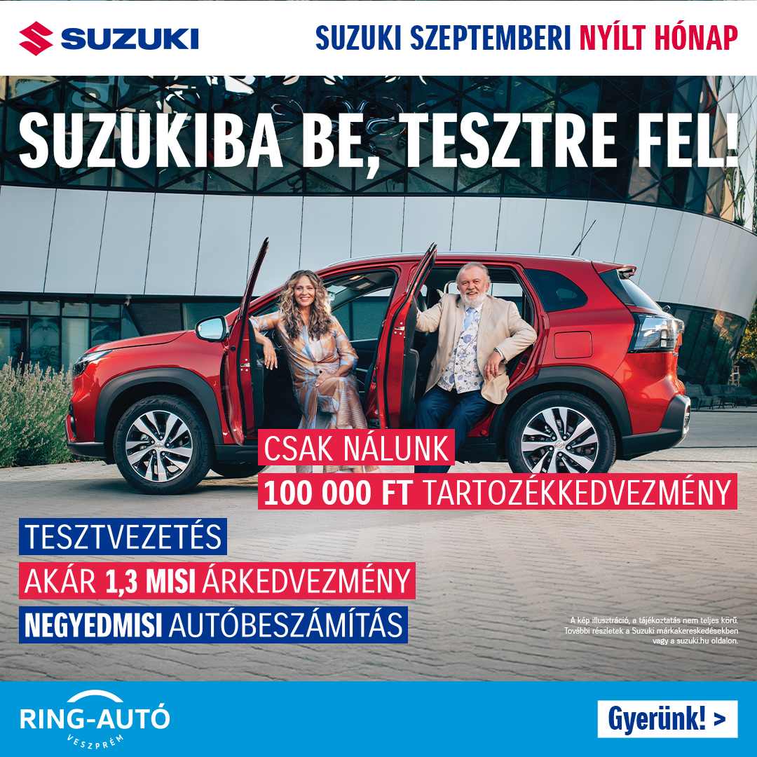 Suzuki Nyílt hónap a Ring-Autó Kft.-nél Veszprémben
